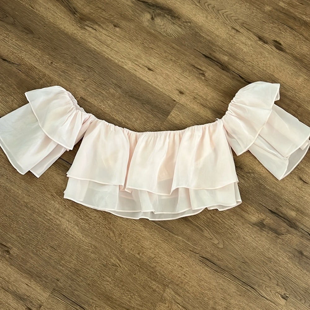 The Post Pink Cropped Top